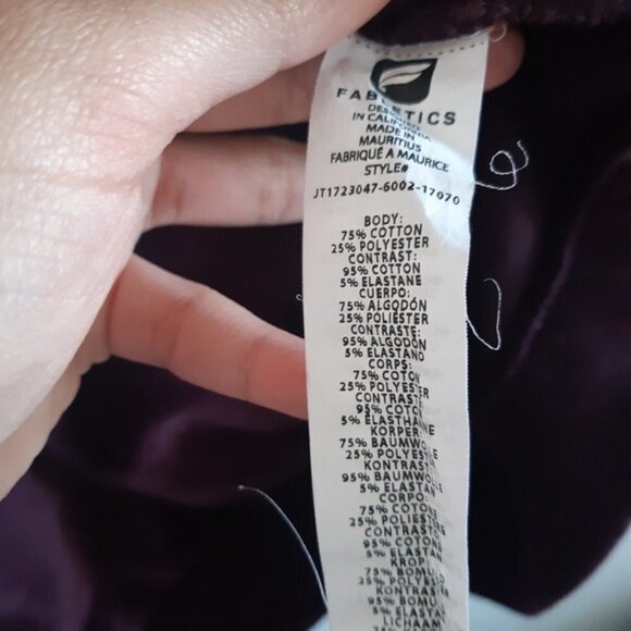 Fabletics Britt Velour Pullover Sweater Half Zip Vintage Style Kate Hudson - Picture 5 of 7